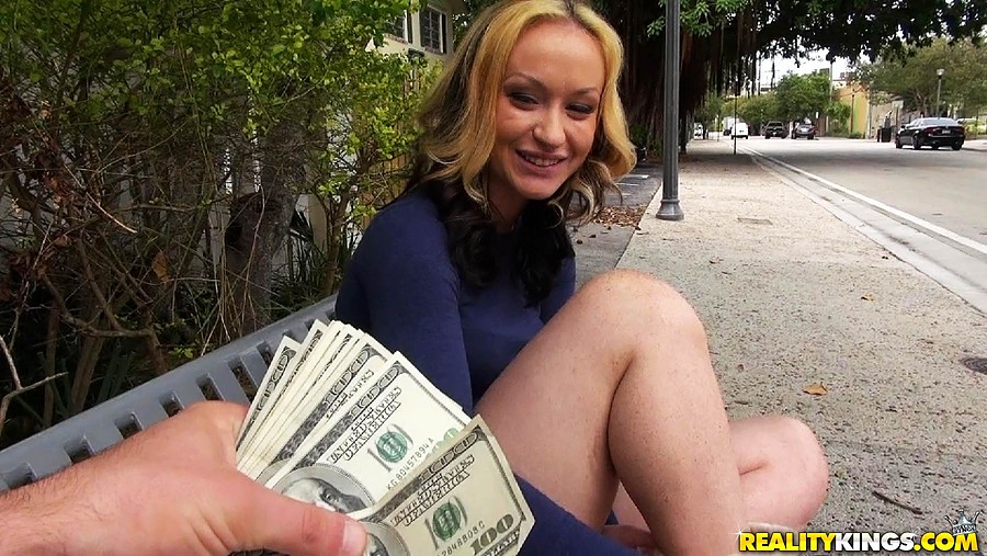 Amature Sex For Money - money talks Sexy amature babe with huge ass goes all the way for some extra