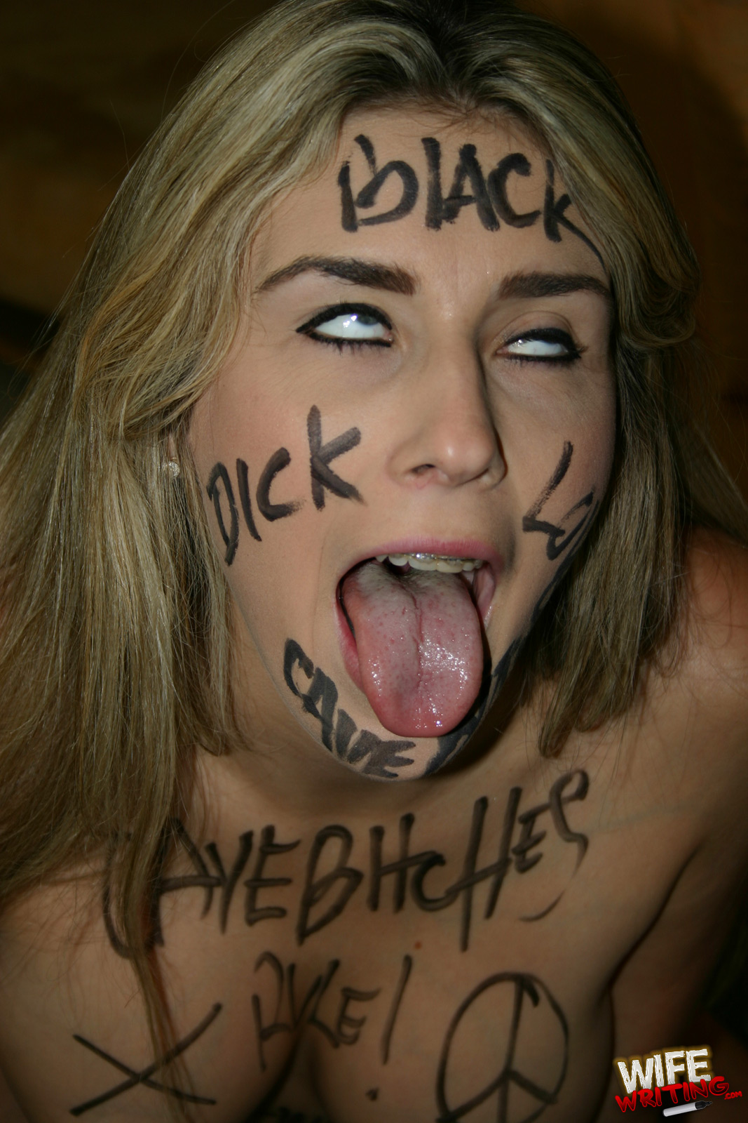 1067px x 1600px - blackporn Blond beauty black branded interracial blowjob cum