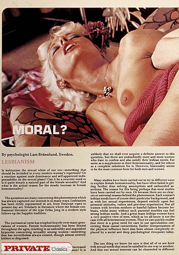 vintage gay porn Magazine retro girls fucking hard and posing for the camera